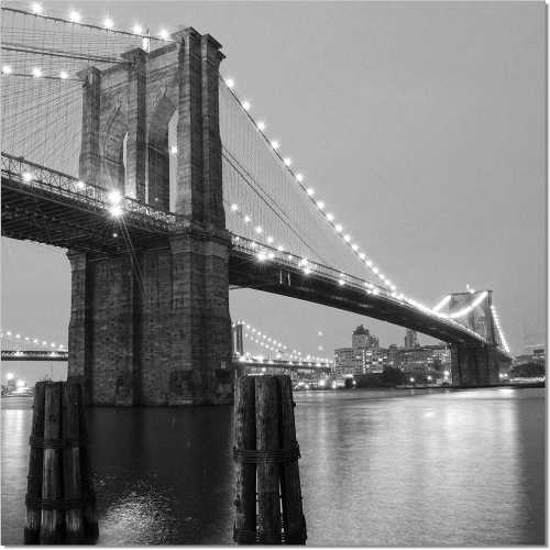 Brooklyn Bridge II Wall Art in Black & White